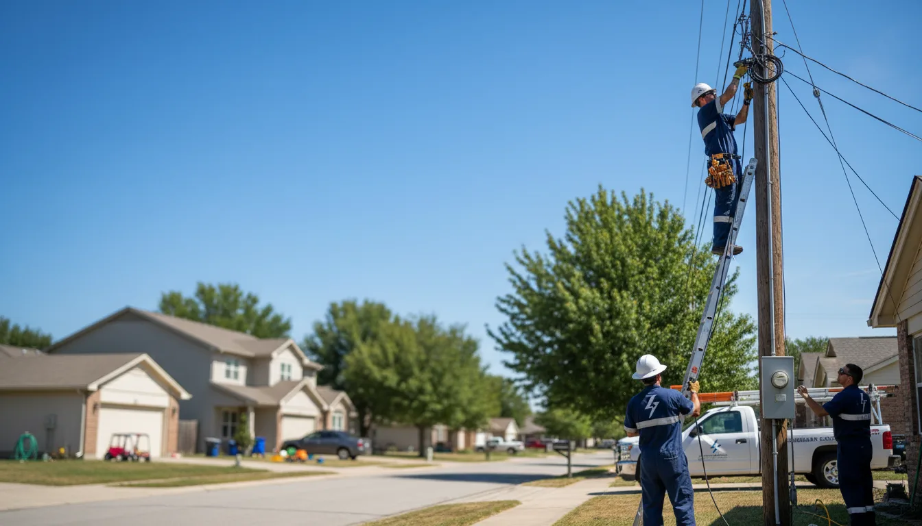 Residential electrician providing installation services in Saint Charles, MI